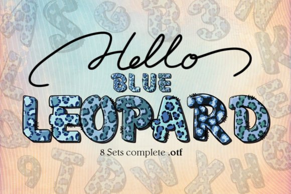 Blue Leopard Font: Wildly Elegant Typography