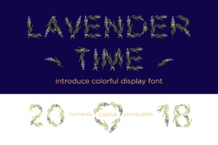 Botanical Charm in Every Letter: Discover Lavender Time