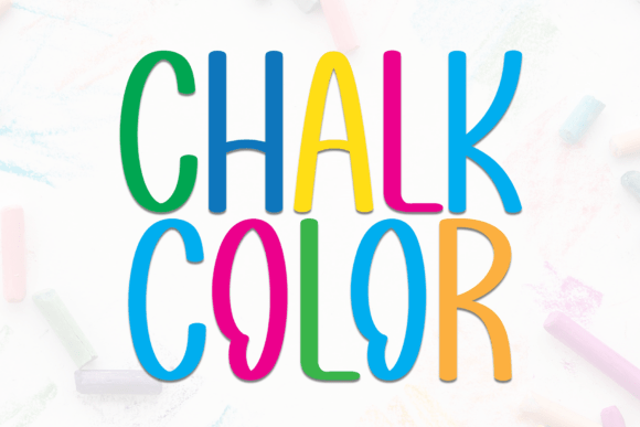 Chalk Color: The Enchanting Display Font for Invitations & Art