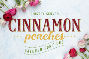Cinnamon Peaches Family: A Layered Font for Bold Branding