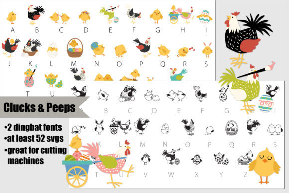 Clucks and Peeps: A Dual-Style Font for Creative Projects
