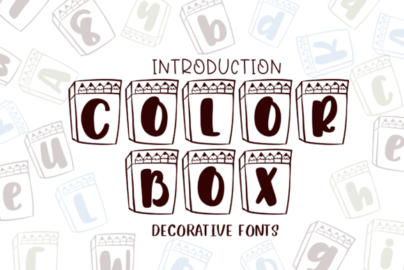 Color Box: A Playful Font for Creative Projects