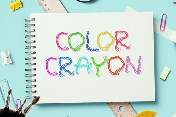 Color Crayon: A Display Font for Joyful Branding
