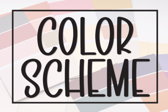 Color Scheme Font: A Bold, Modern Typeface for Creative Projects