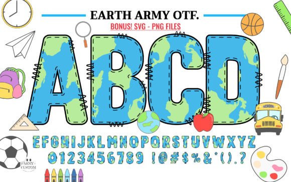 Earth Army: A Color Font for Bold, Modern Projects