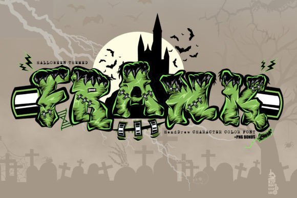 Frank Halloween Color Font: A Designer's Playful Partner