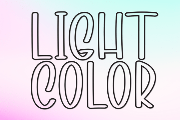 Light Color Font: Your Go-To Typeface for Friendly, Modern Design