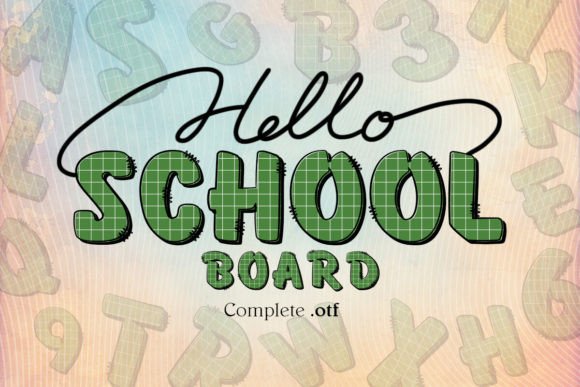 School Board Font: Capturing Classroom Nostalgia