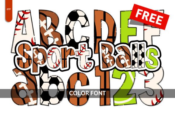 Sport Balls: A Creative Font for Playful Design