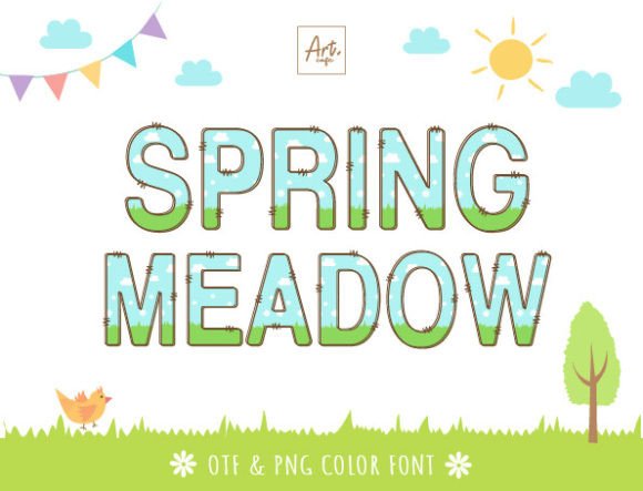 Spring Meadow: A Playful Font for Your Brightest Ideas