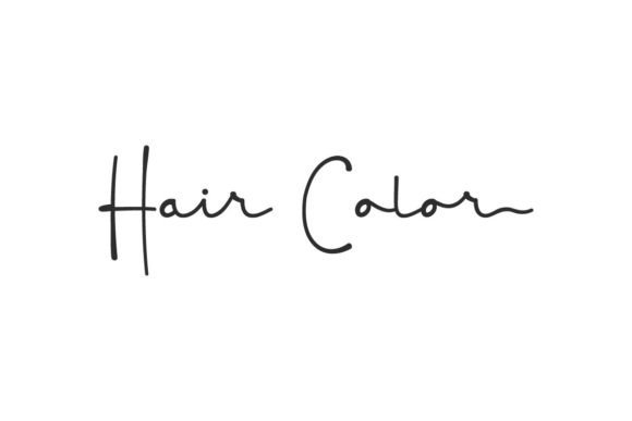 The Casual Elegance of the Hair Color Script Typeface