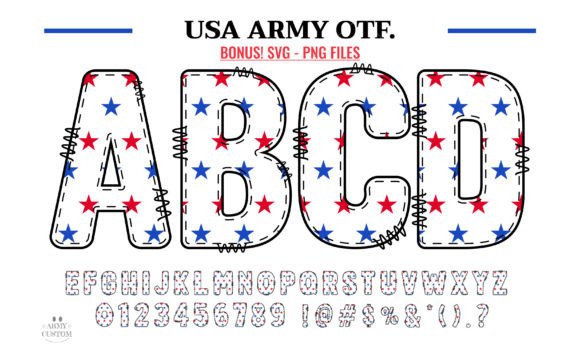 Unleashing Patriotism: The USA Army Typeface