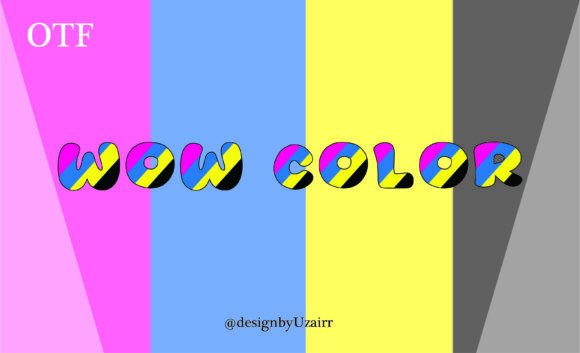 Wow Color: The Vibrant Typeface for Dynamic Projects